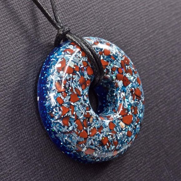 Red Jasper Orgonite Pendant - Picture 2 of 2